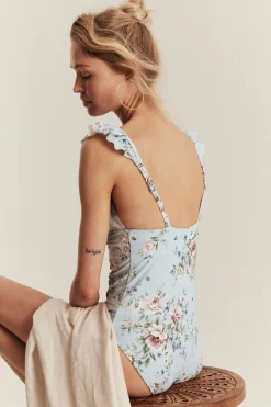 Blomstrete badedrakt Newbie Woman
