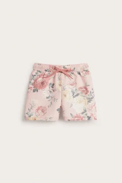 Blomstrete badeshorts