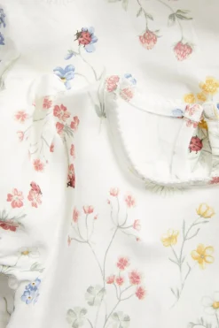 Blomstrete body med puffermer