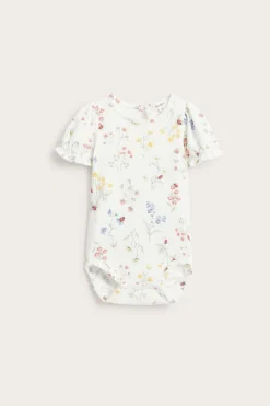 Blomstrete body med puffermer