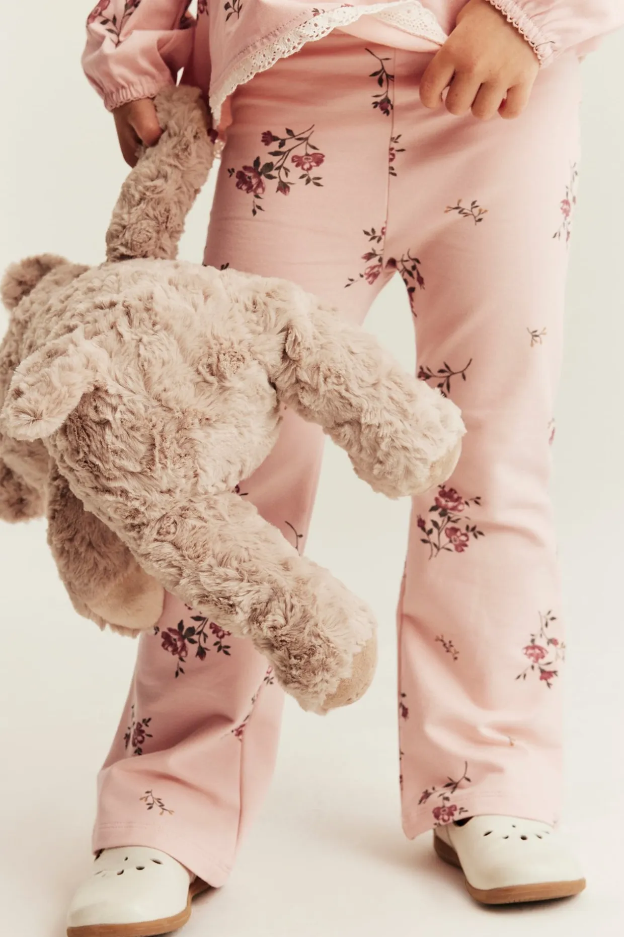 Blomstrete bukser i jersey