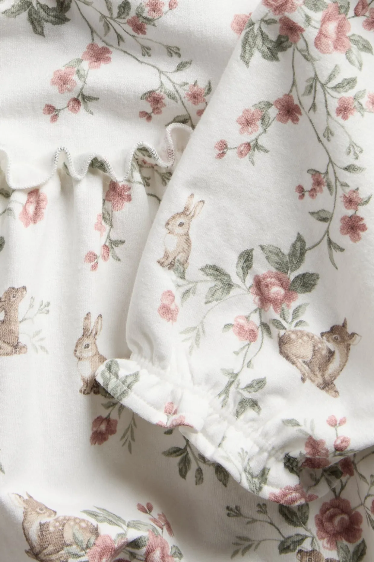 Blomstrete jerseykjole