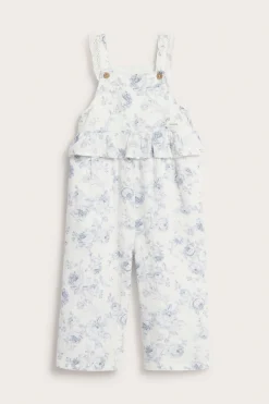 Blomstrete jumpsuit med volang
