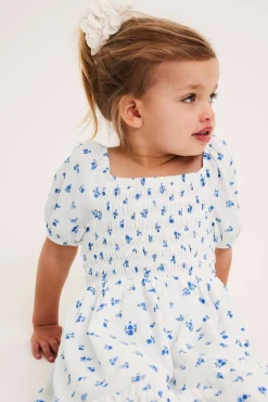 Blomstrete kjole i jersey
