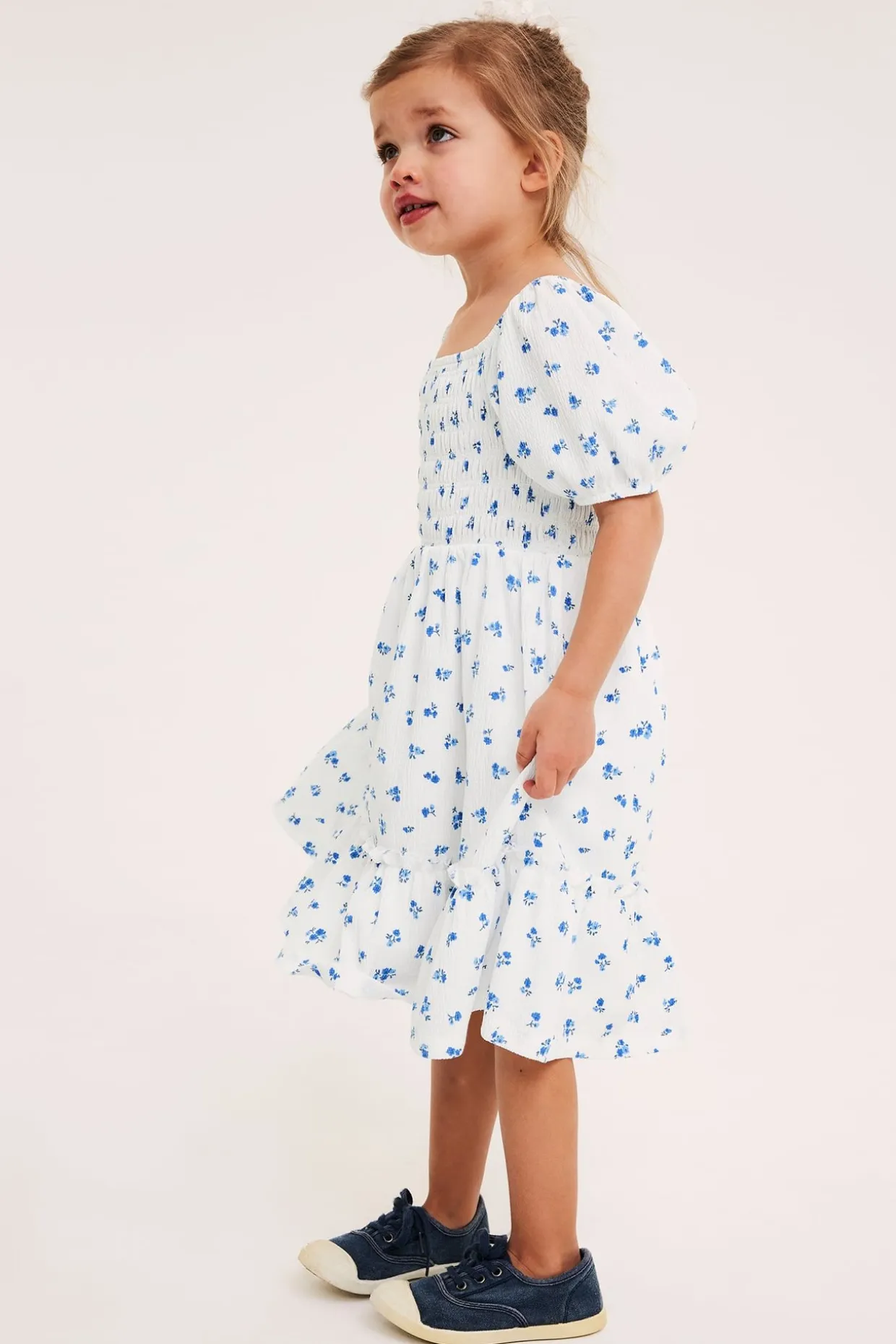 Blomstrete kjole i jersey