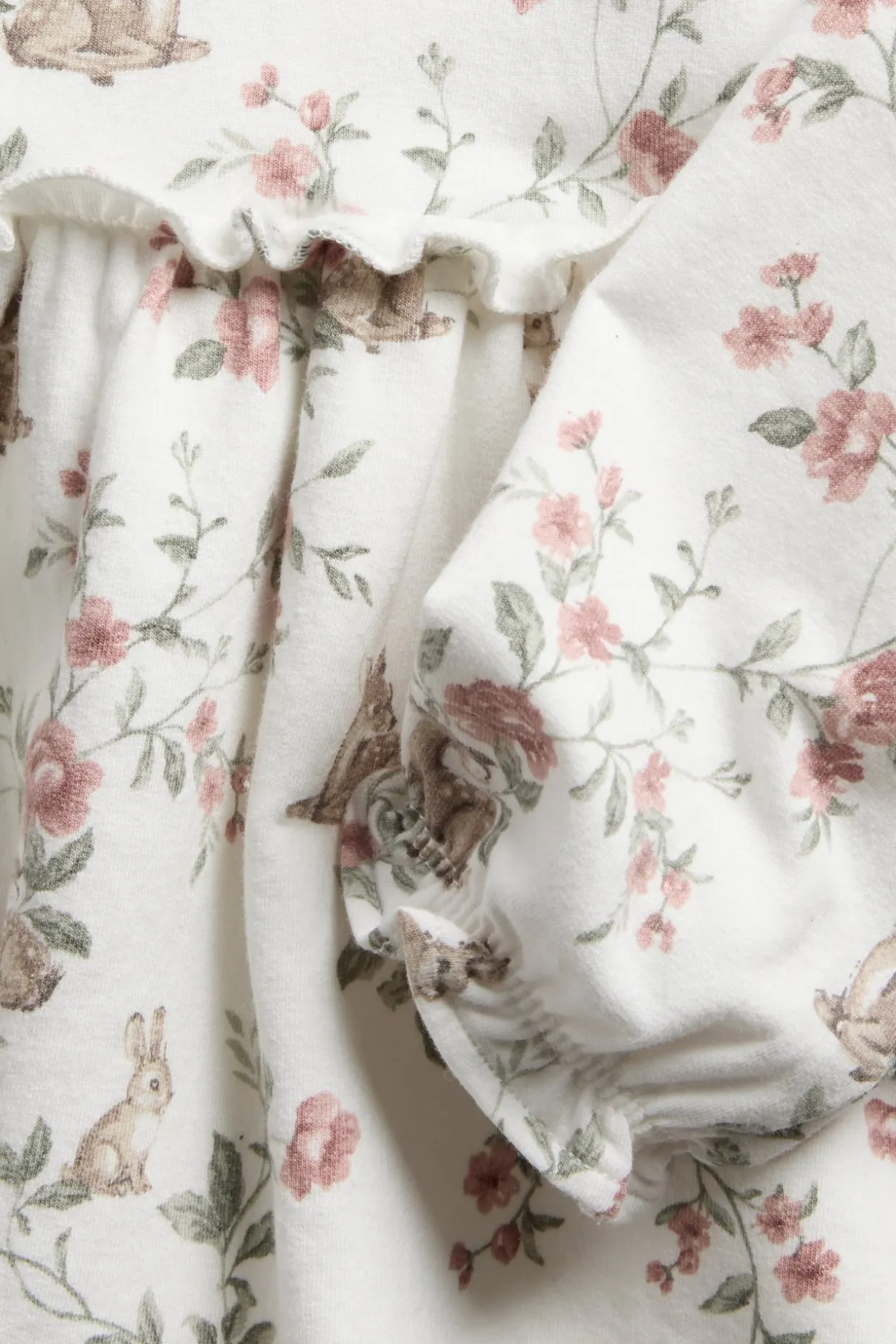 Blomstrete kjole i jersey