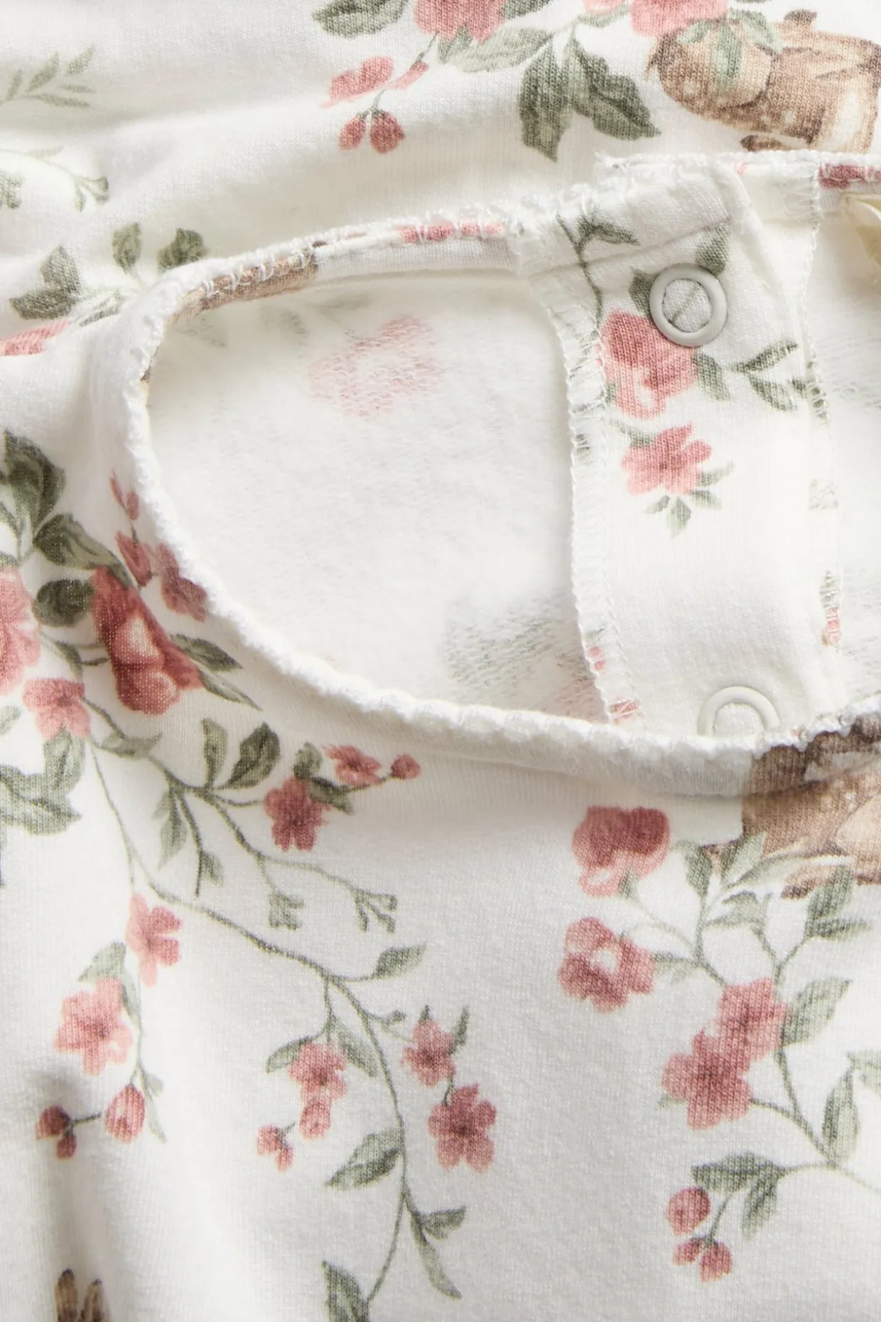 Blomstrete kjole i jersey