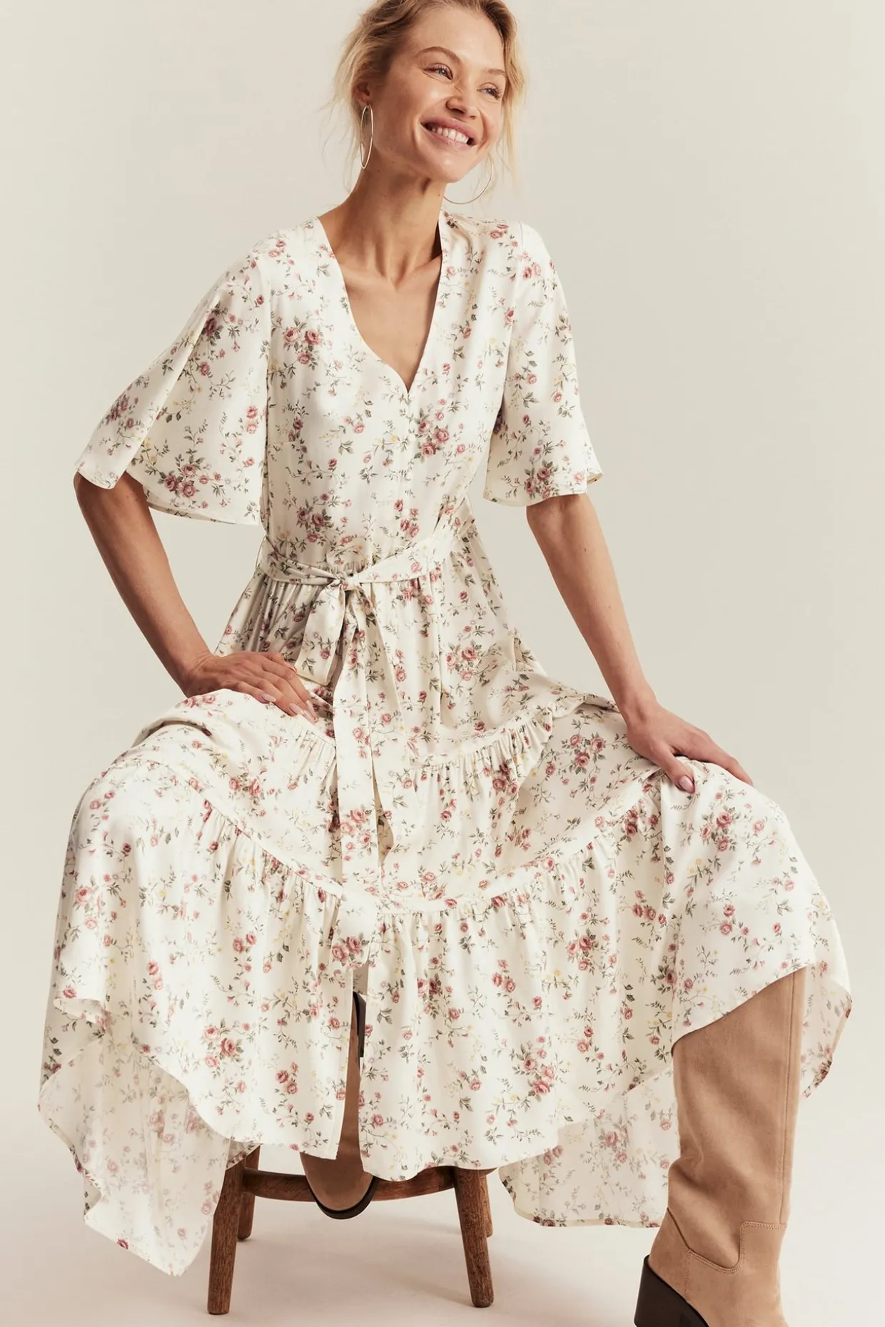 Blomstrete kjole Newbie Woman
