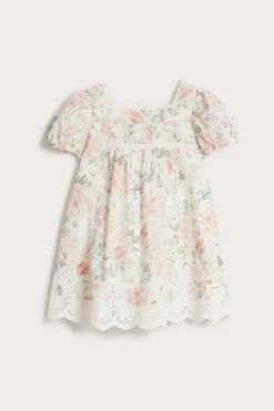 Blomstrete kortermet kjole