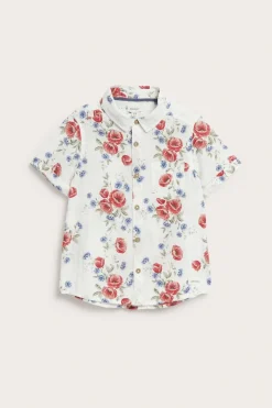 Blomstrete kortermet skjorte