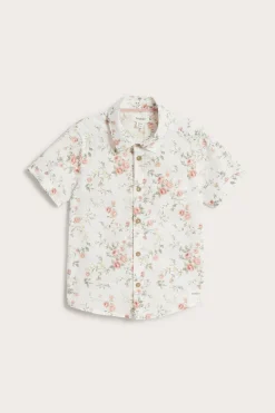 Blomstrete kortermet skjorte