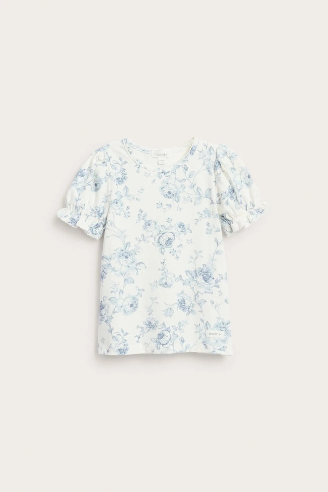 Blomstrete kortermet topp