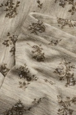 Blomstrete leggings i merinoull