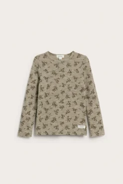 Blomstrete topp i merinoull