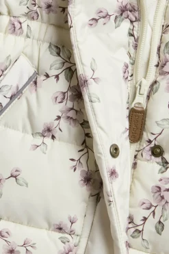 Blomstrete vattert jakke