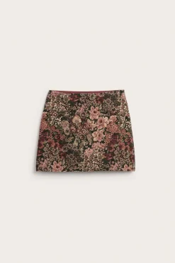 Blomstret kort skjørt