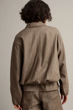 Blouson-jakke i denim