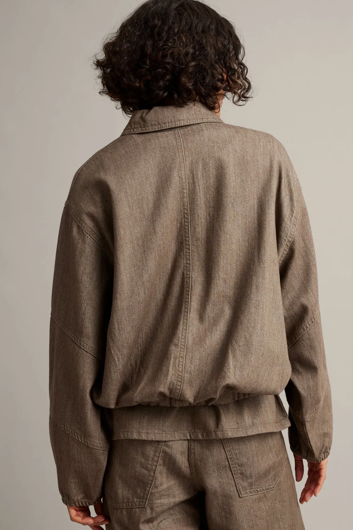 Blouson-jakke i denim