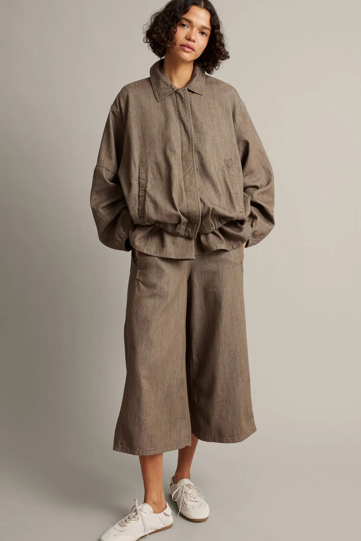 Blouson-jakke i denim