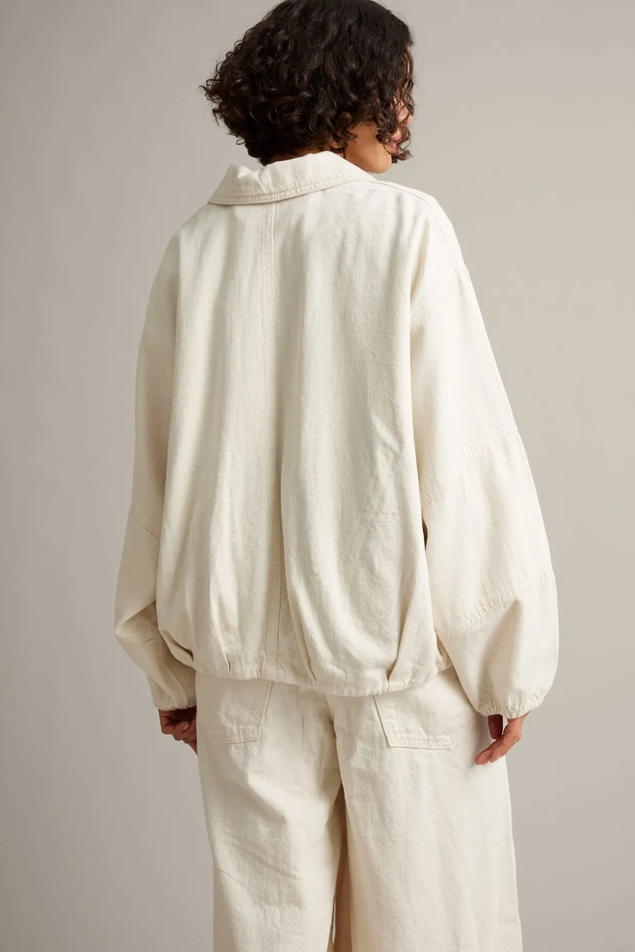 Blouson-jakke i denim