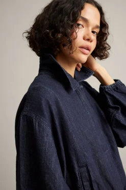Blouson-jakke i denim