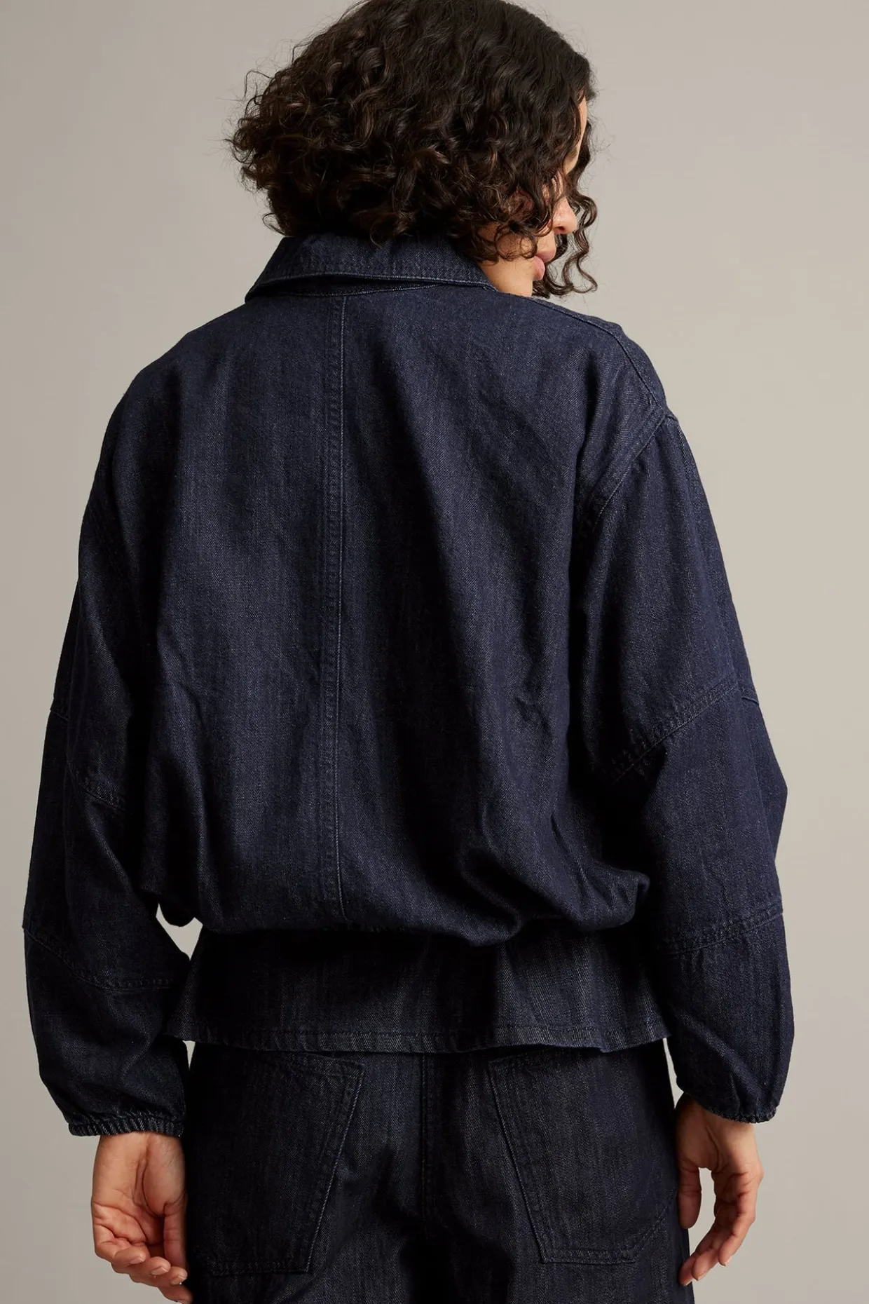 Blouson-jakke i denim
