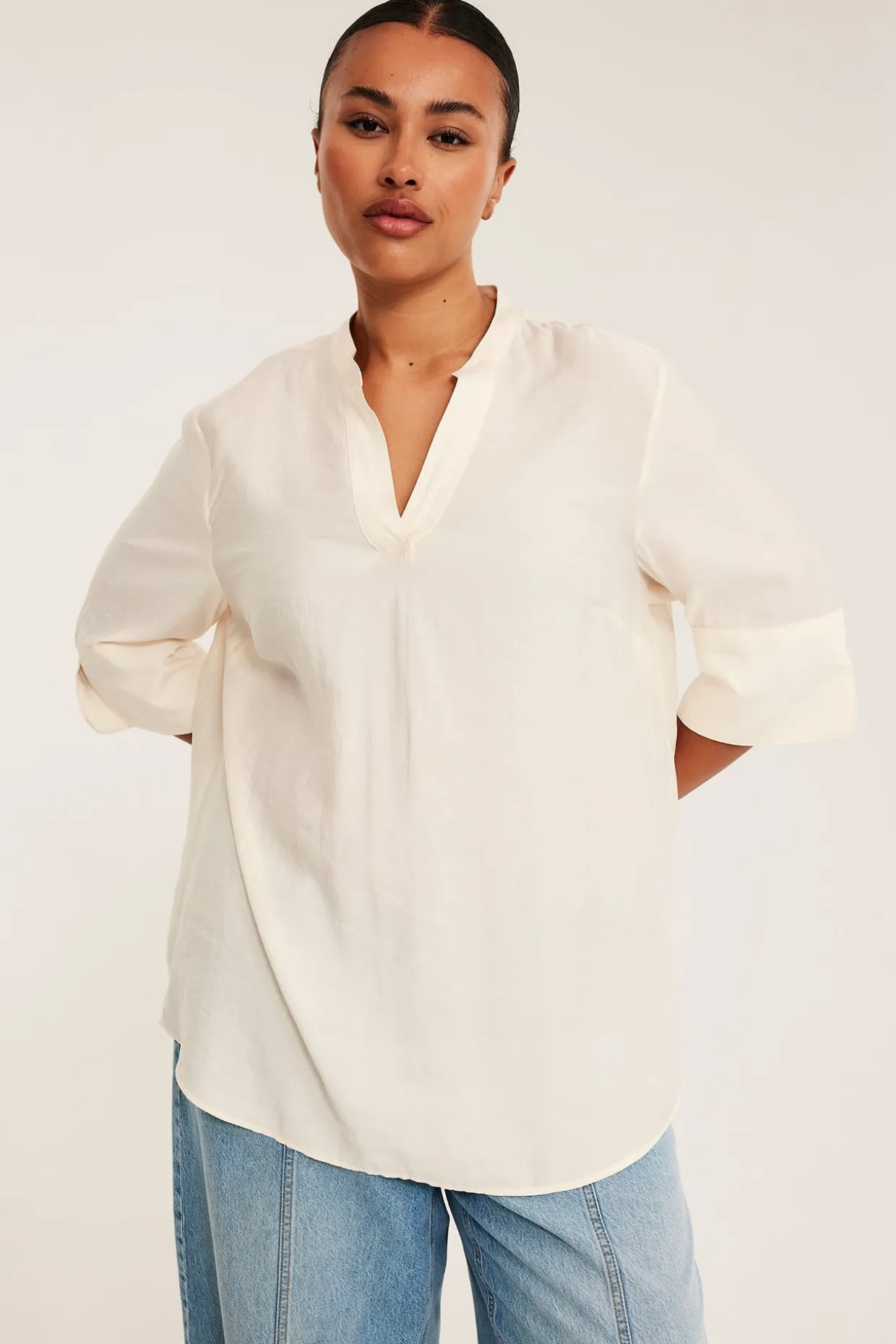Bluse i modalblanding