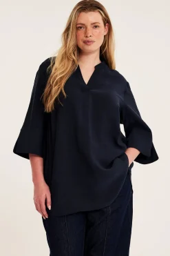 Bluse i modalblanding