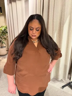 Bluse i modalblanding