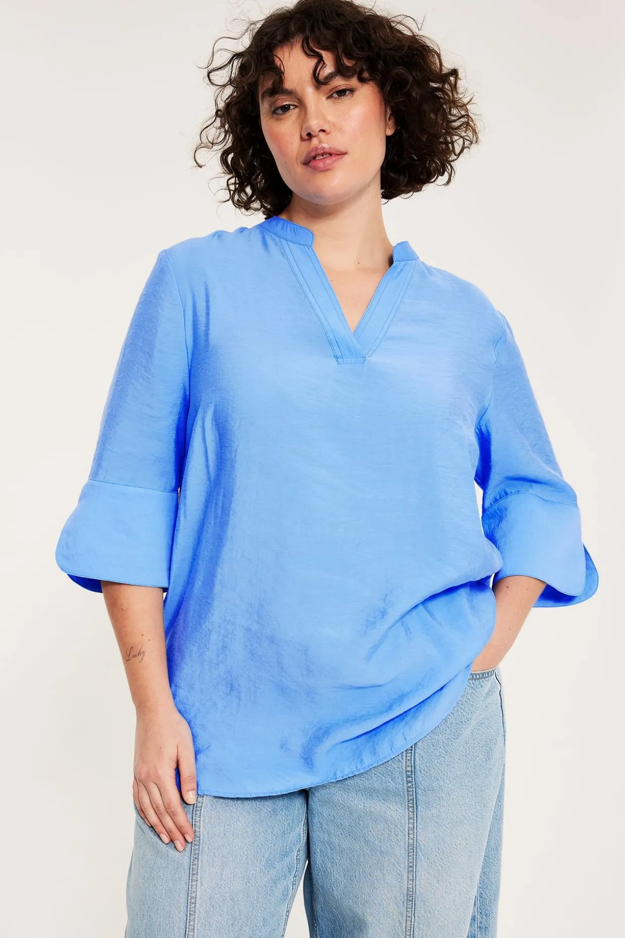 Bluse i modalblanding