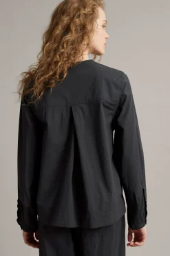Bluse med avtakbar volang