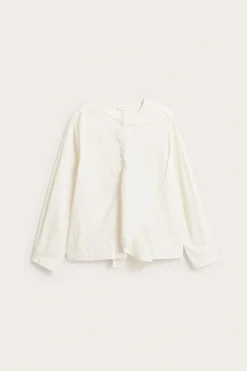 Bluse med avtakbar volang