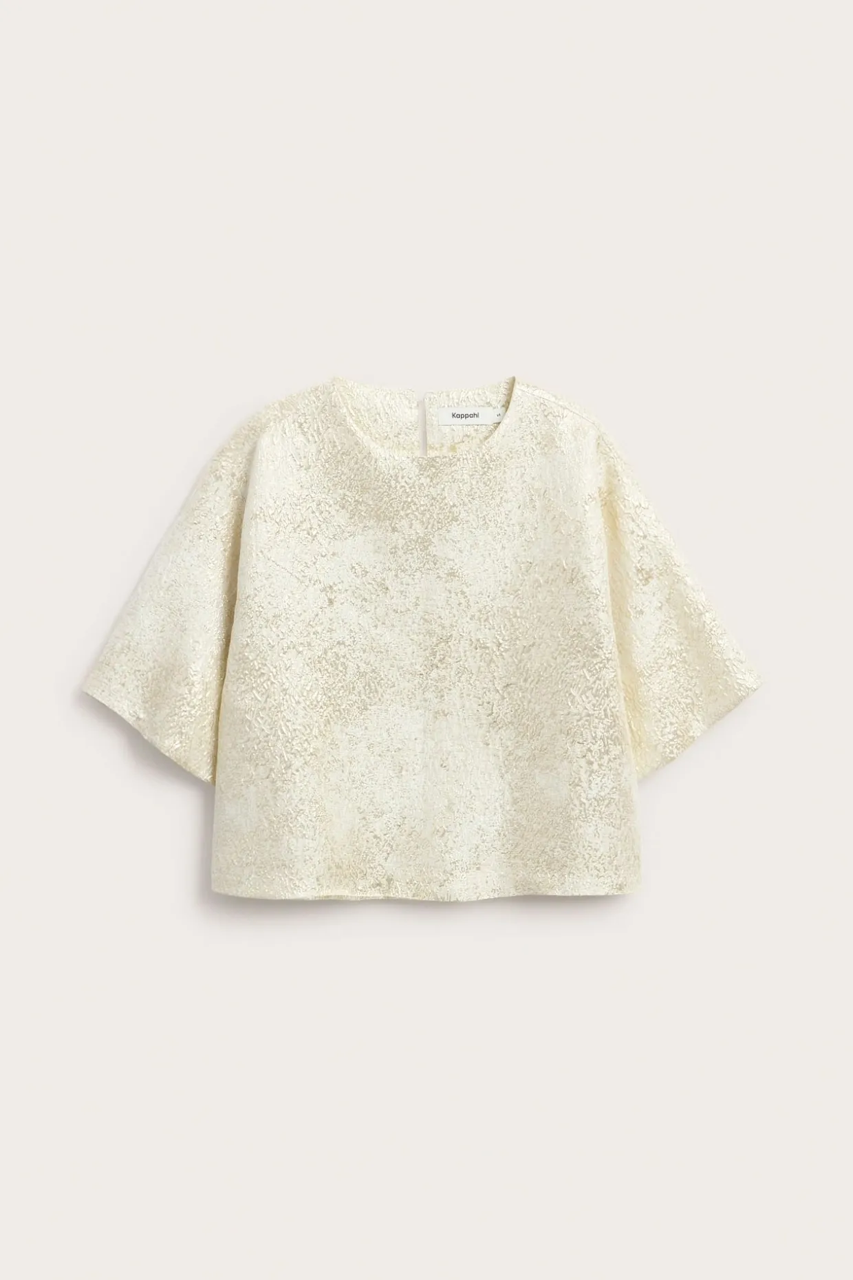 Bluse med jacquardmønster