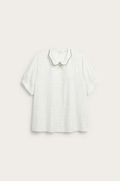 Bluse med krage