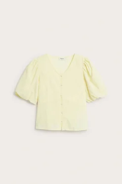 Bluse med puffermer
