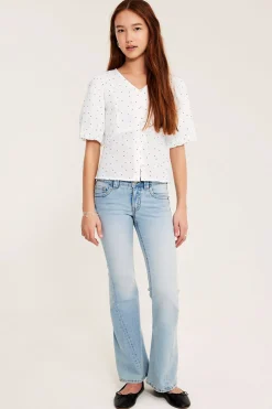 Bluse med puffermer