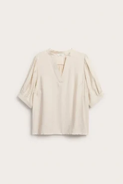 Bluse med puffermer