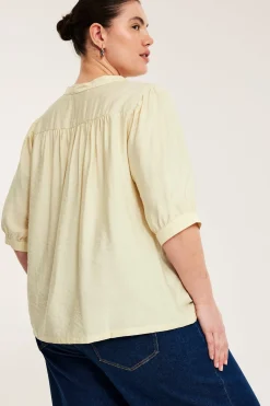 Bluse med puffermer