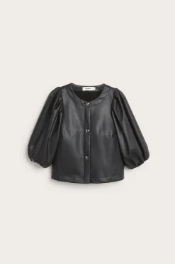 Bluse med puffermer