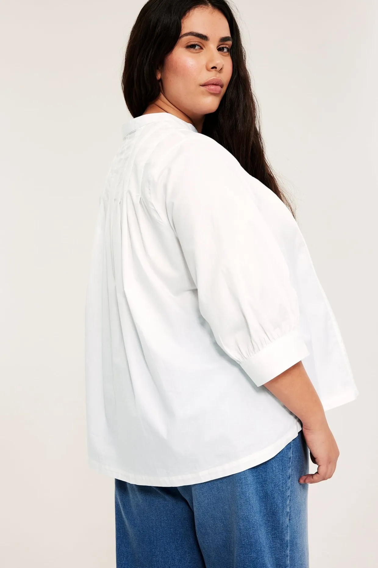 Bluse med puffermer