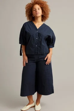 Bluse med struktur