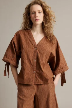 Bluse med struktur