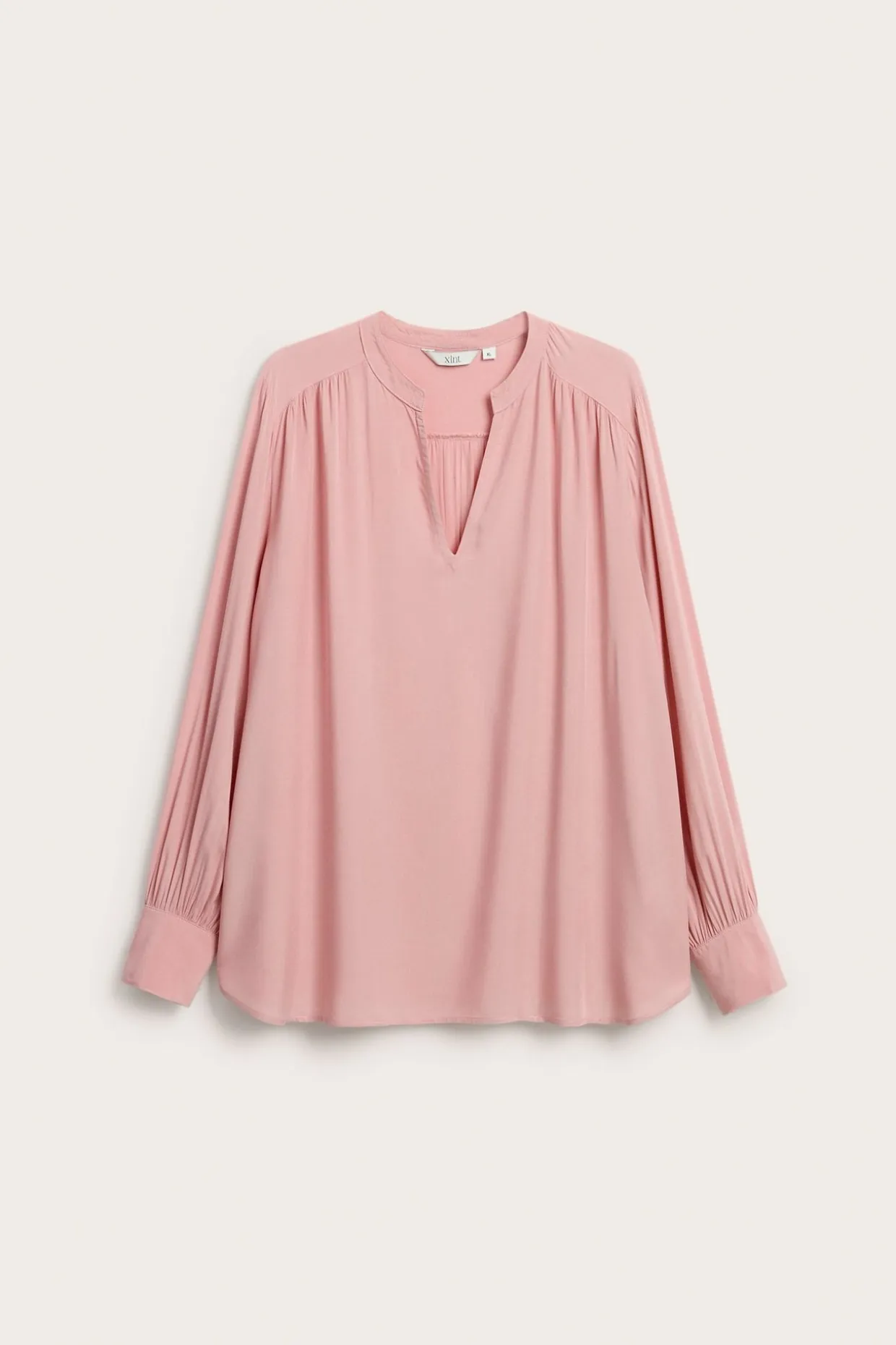 Bluse med V-hals