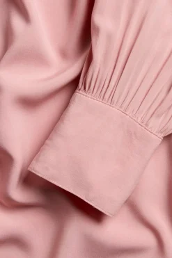 Bluse med V-hals