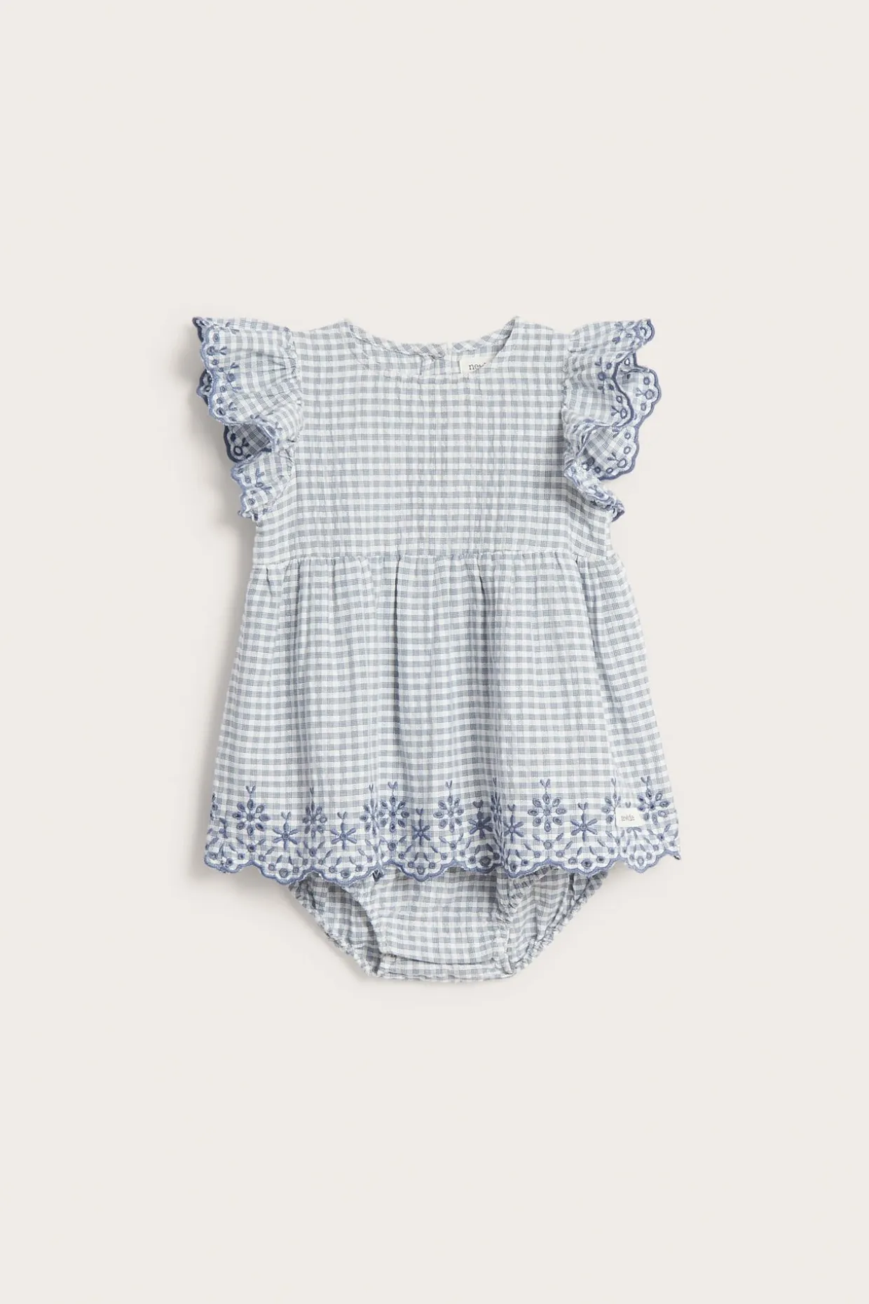 Body med volanger og broderi