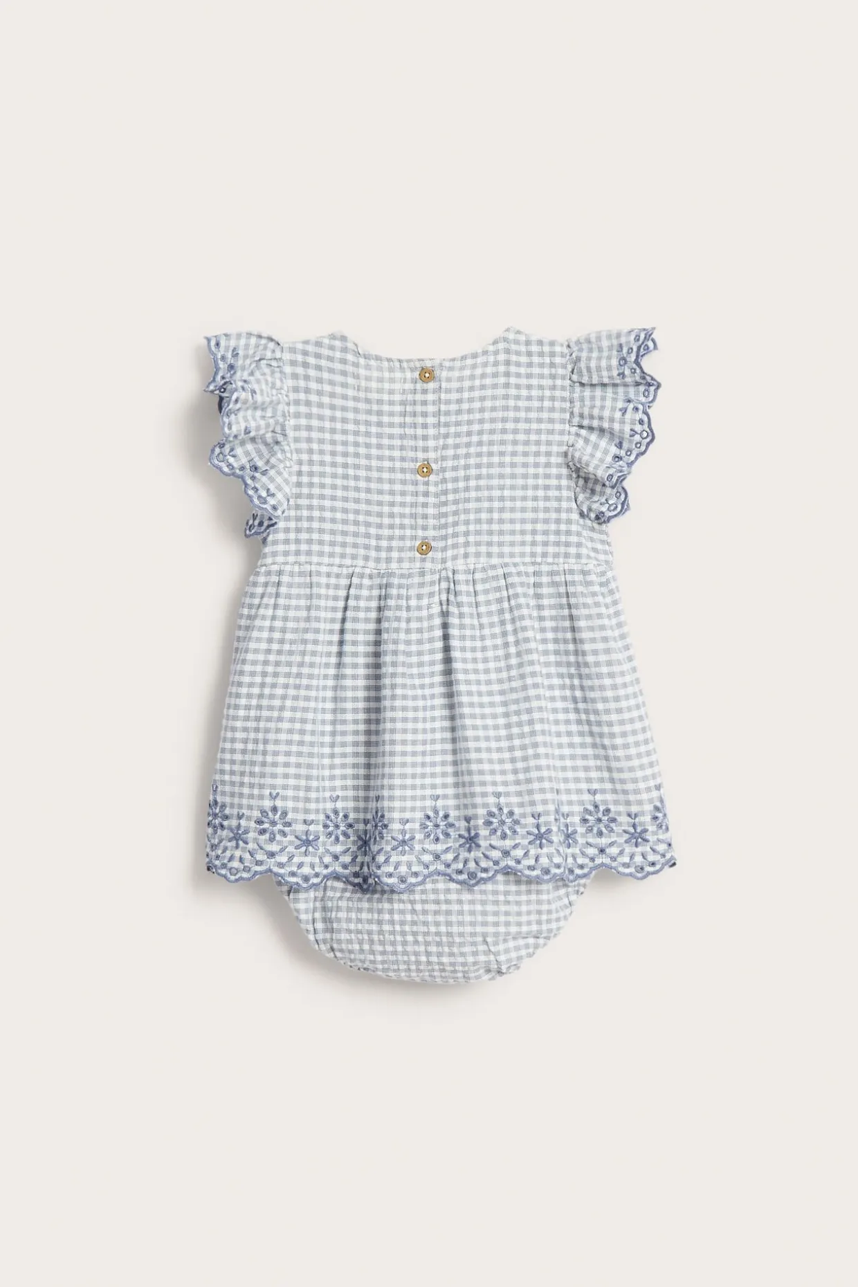 Body med volanger og broderi