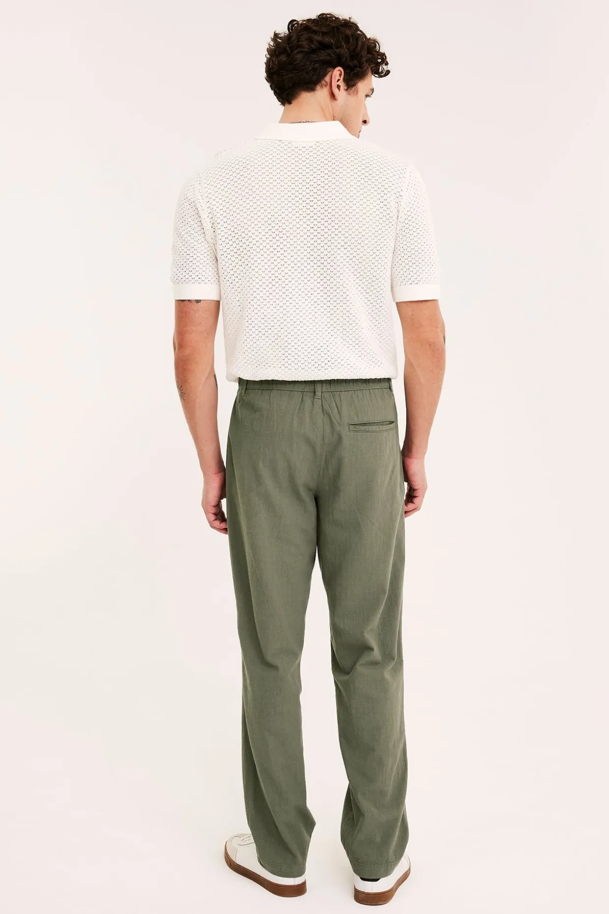 Bomullsbukse regular fit