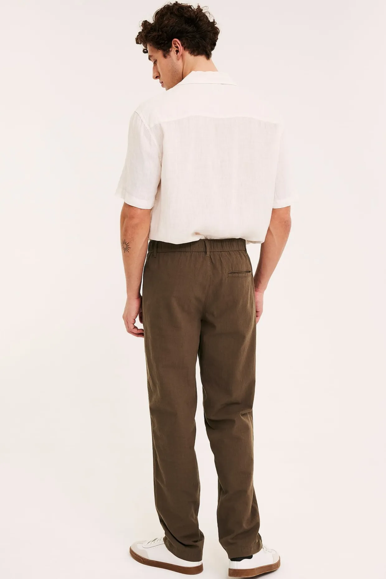 Bomullsbukse regular fit