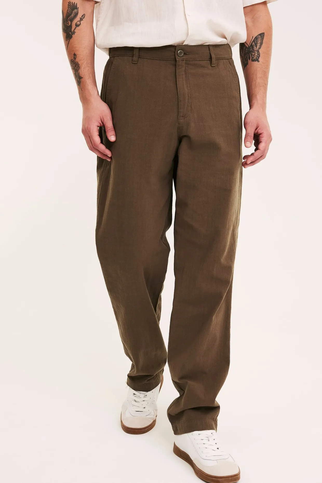 Bomullsbukse regular fit