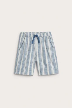 Bomullsshorts med strikk i midjen